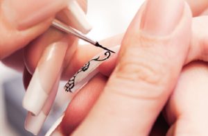 Historie d'ongles nail art en gel décoration